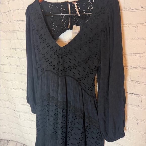 Free People Mockingbird Maxi Dress in Black NWT Size Small - Picture 5 of 16